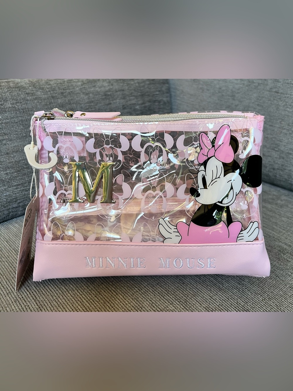 Minnie Mouse Clear Cosmetic Bag